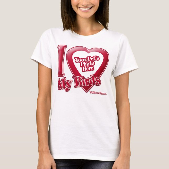 Camiseta Amo Meus Pássaros - Foto (Frente)