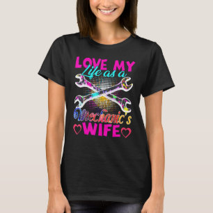 Camiseta Amo Minha Vida Como Mulher de Mecânico