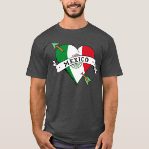 Camiseta Amo o Flash de tatuagem cardíaca no México