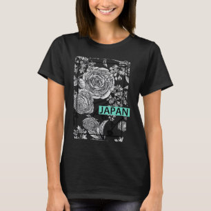 Camiseta Amo o Japão, Desfrute da Legal ilustração floral d