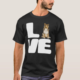 Camiseta Amo O Meu Gift Collie Dog Lover Gift