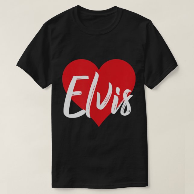 Camiseta Amo o nome do Elvis (Frente do Design)