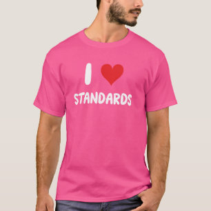 Camiseta Amo Padrões - Revisão de Ética do Funcionário no F