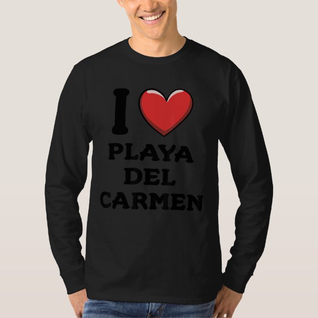 Camiseta Amo Playa del Carmen México 8 (Frente)