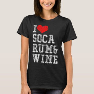 Camiseta Amo Soca rum vinho