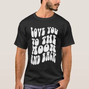 Camiseta Amo-Te À Lua E Às Citações De Amor