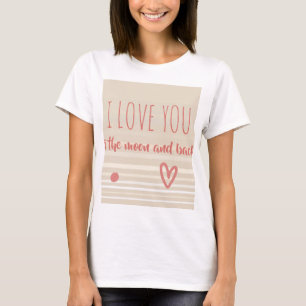 Camiseta Amo-te à lua e de volta