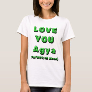 CAMISETA AMO-TE AGYA, PAI NO AKAN 2