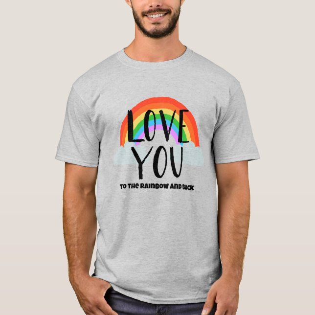Camiseta Amo-te ao Arco-íris e às Costas (Frente)