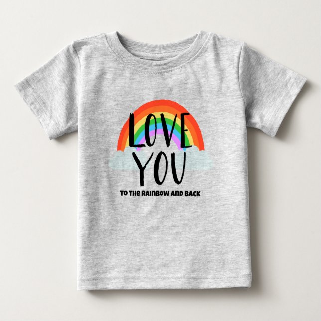 Camiseta Amo-te ao Arco-íris e às Costas (Frente)