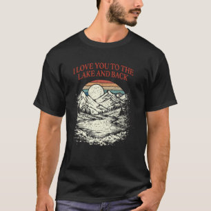Camiseta Amo-te ao Lago e ao Campo dos Lagos Traseiros