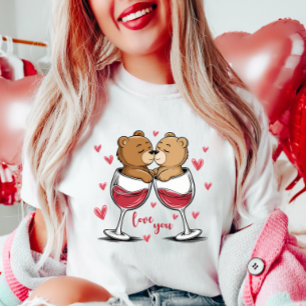 Camiseta Amo-Te Dia de os namorados