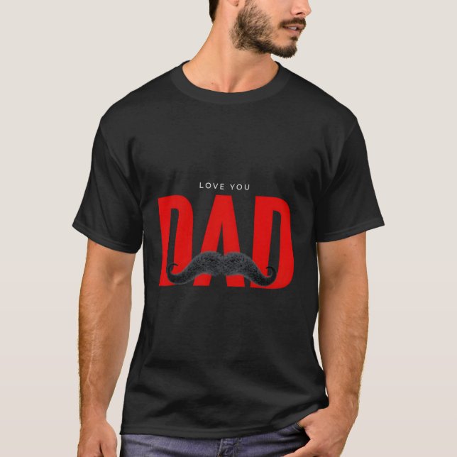 Camiseta Amo-te Dia de os pais Pai (Frente)