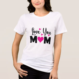 Camiseta Amo-Te, Mãe, T-Shirt-Madre.