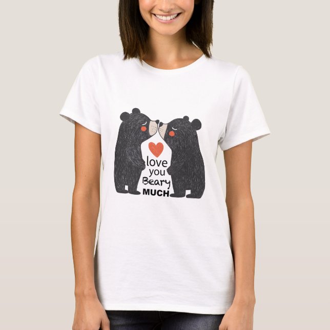 Camiseta Amo-Te Muito Urso (Frente)