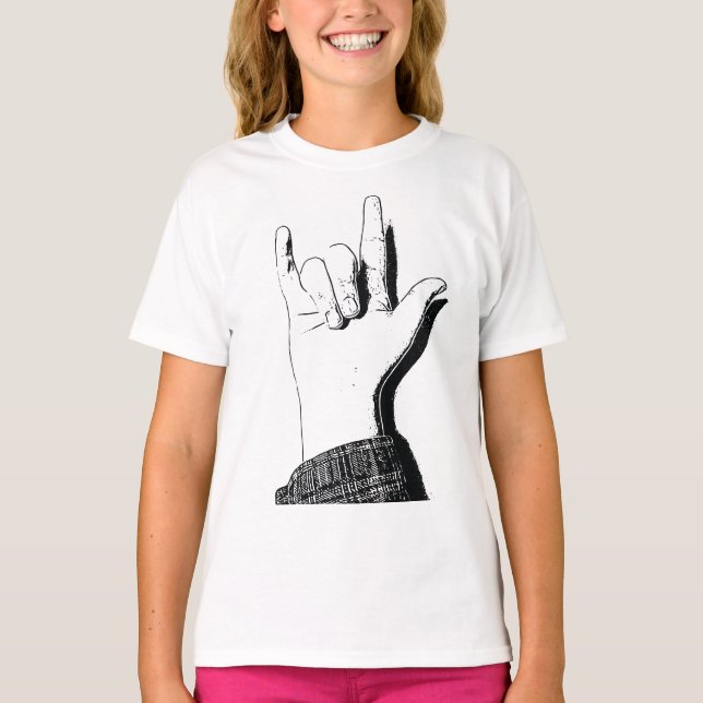 Camiseta Amo-te na ASL (Frente)