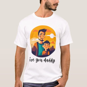 Camiseta Amo-te Pai - Dia dos Pais Sentido
