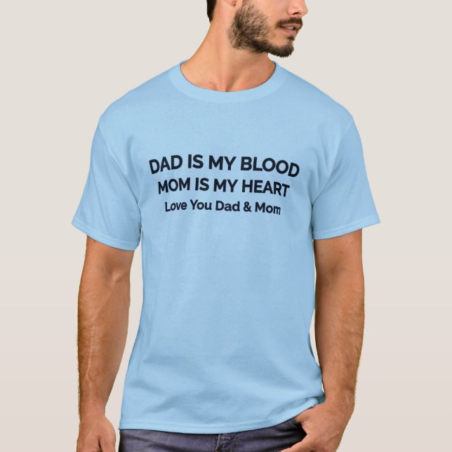 Camiseta Amo-Te Pai E Mãe (Frente)
