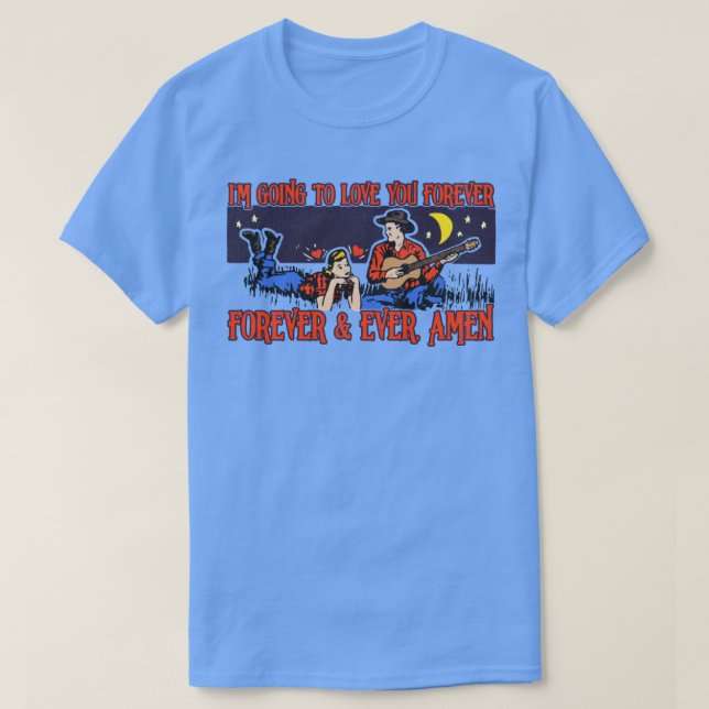 Camiseta Amo-te para sempre (Frente do Design)