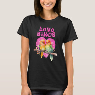 Camiseta Amo-te, Pássaros, Amo-Pássaros, Amo-Pássaros, Amo-
