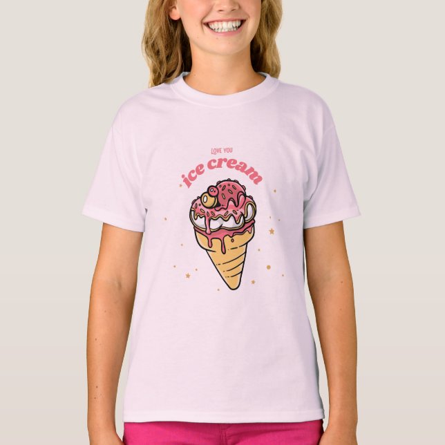 Camiseta Amo-Te Sorvete (Frente)