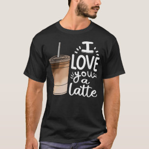 Camiseta Amo-Te Um Amor De Café Espresso Engraçado E Bonito