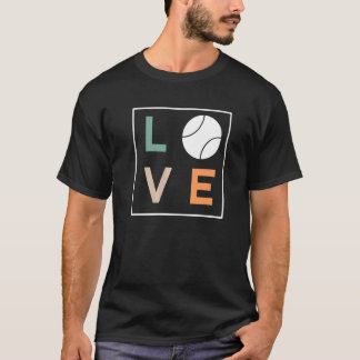 Camiseta Amo Tênis Feliz Jogador Treinador