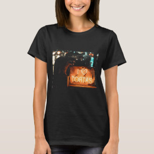 Camiseta Amo tortas guaxinim comida mexicana