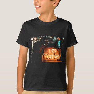Camiseta Amo tortas guaxinim comida mexicana