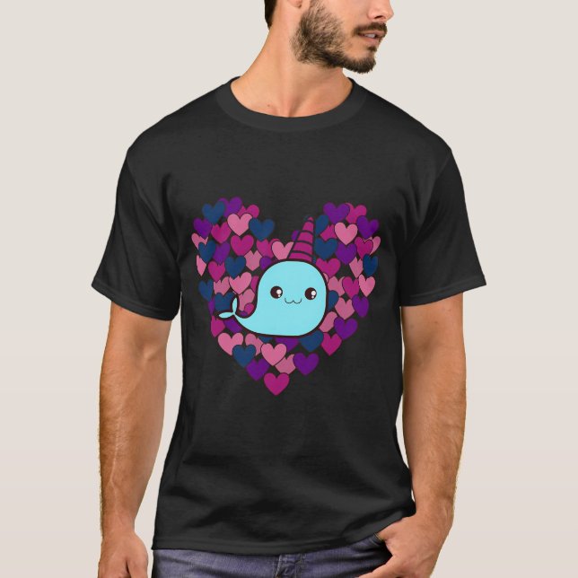 Camiseta Amo um narval (Frente)