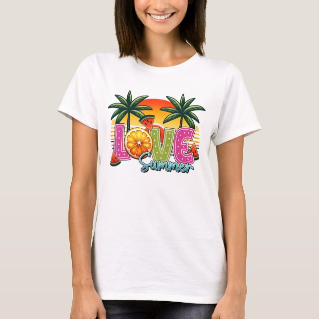 Camiseta Amo verão  (Frente)