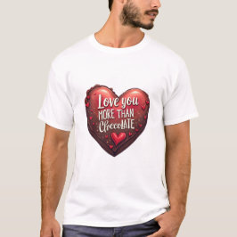 Camiseta Amo Você Mais Que Chocolate