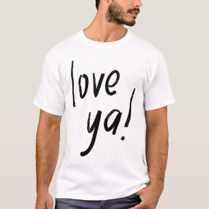 Camiseta Amo Você – Tipografia de Amor Fofo