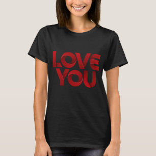 Camiseta Amo Você – Tipografia Romântica em Negrito