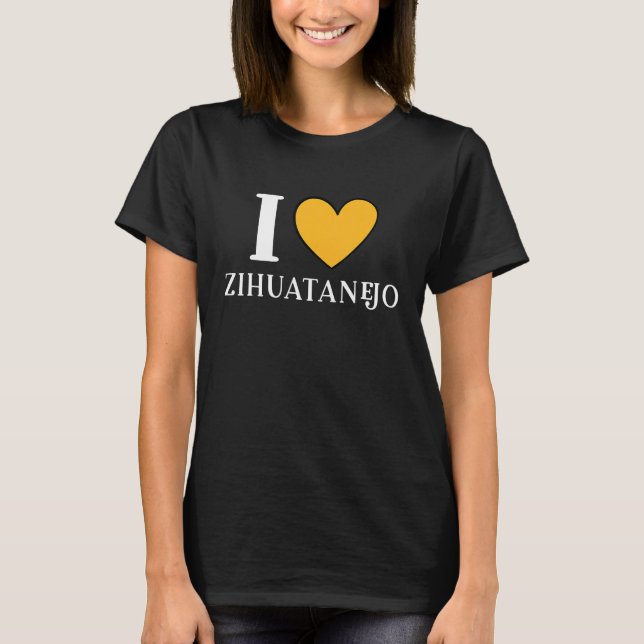 Camiseta Amo Zihuatanejo México 9 (Frente)