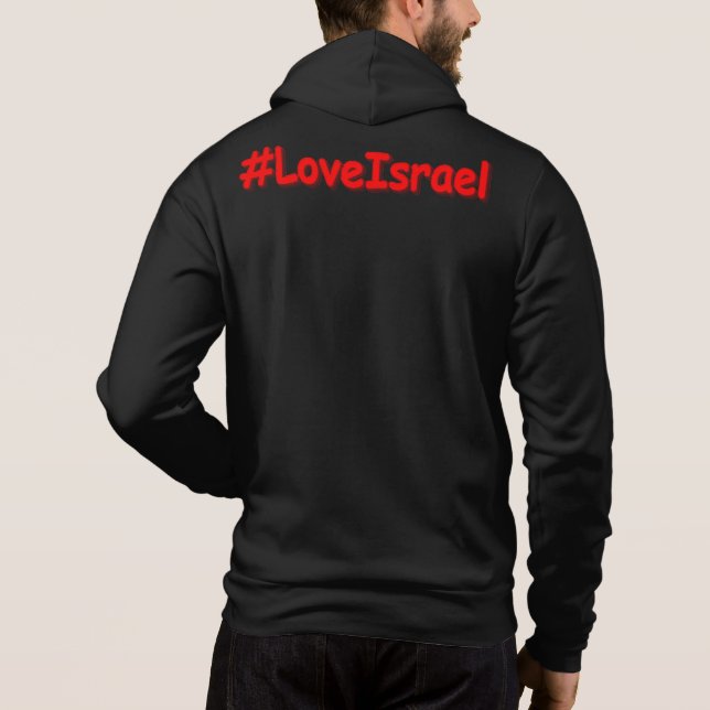 Camiseta "#AmoIsrael" Design Fofo. Compre Agora (Verso)