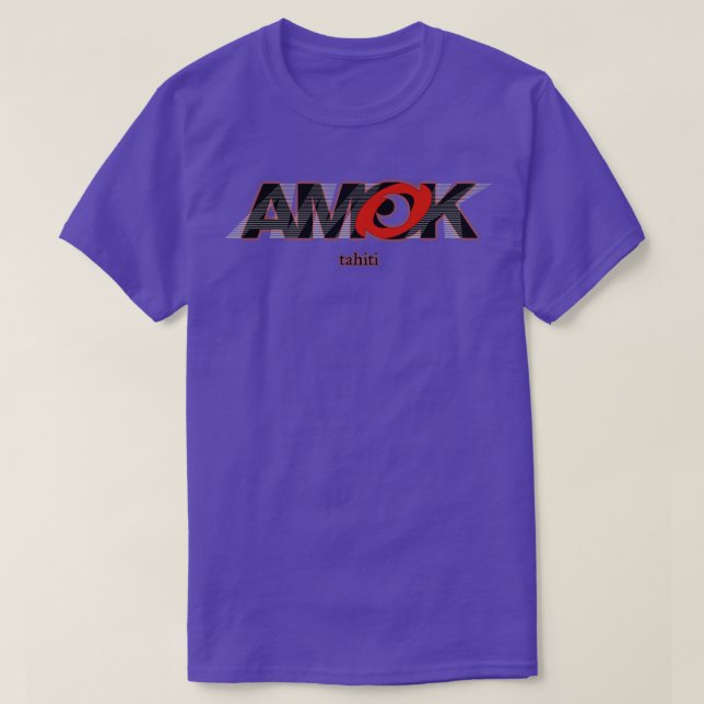 Camiseta AMOK tahiti (Frente do Design)