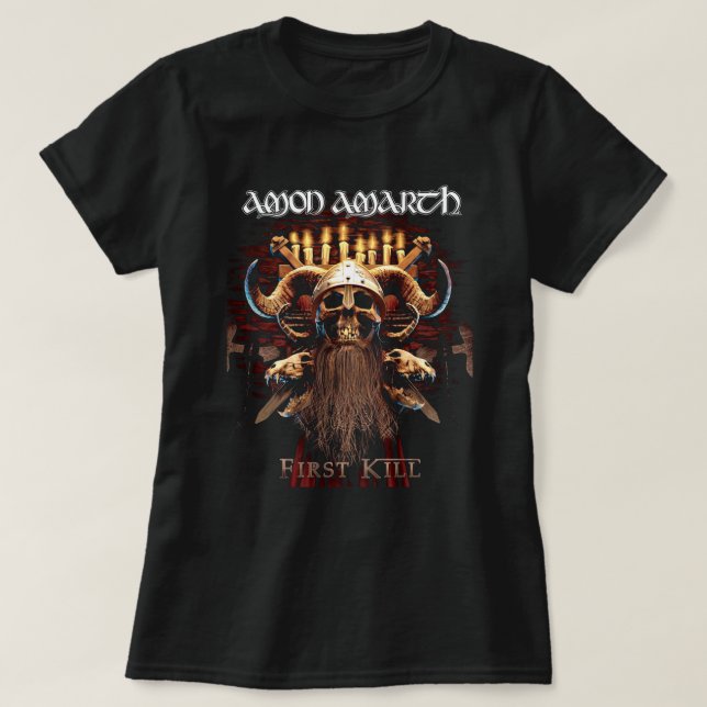Camiseta Amon Amarth First Matar (Frente do Design)