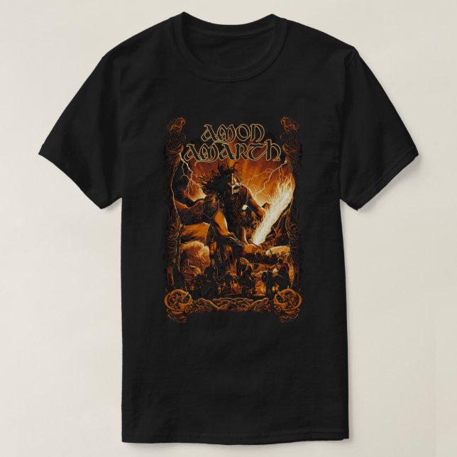 Camiseta Amon Amarth Melhor Tendência (Frente do Design)