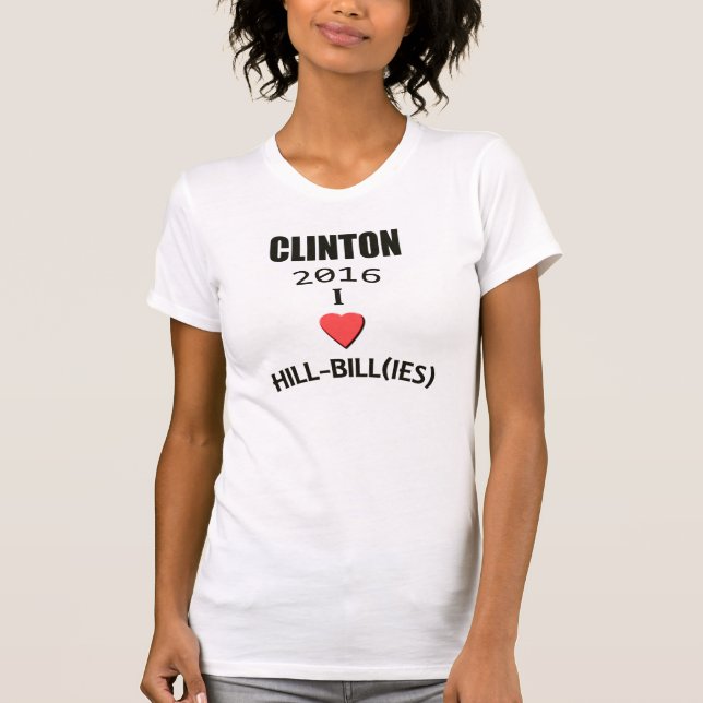 Camiseta Amor 2016 de Clinton I Monte-Bill (ies) (Frente)