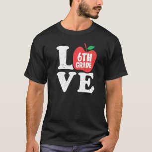 Camiseta Amor 6ª Série Apple Aluno da 6ª série Professor