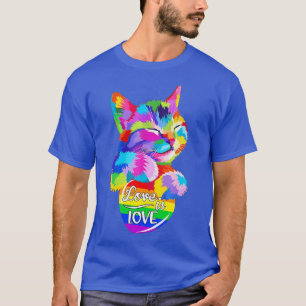 Camiseta Amor a Gato LGBT É Amor