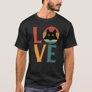 Camiseta Amor a Gato Preto Retroativo