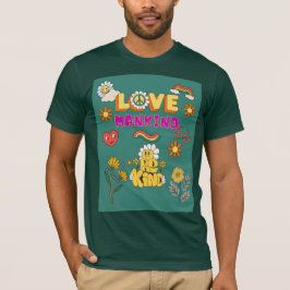 Camiseta Amor à Humanidade Seja Gentil – Mensagem