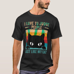 Camiseta Amor A Julgar Pessoas Cat Lover Cats Proprietário