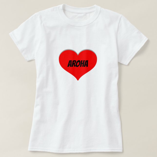 Camiseta Amor a Maori - Aroha (Frente do Design)