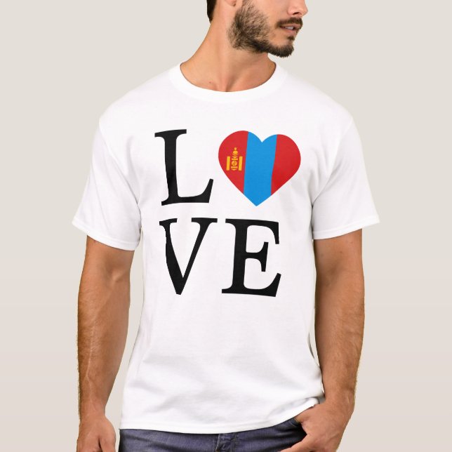 Camiseta Amor à Mongólia (Frente)