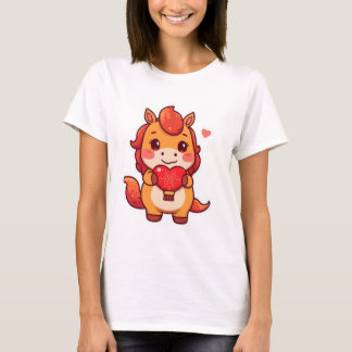 Camiseta Amor à Primeira Cavalgada Cavalo de Fogo do Vale d