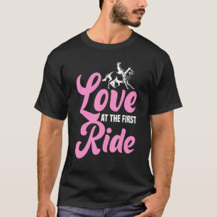Camiseta Amor À Primeira Corrida Racetrack Horse Racer Derb