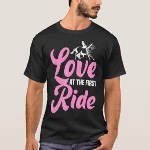 Camiseta Amor À Primeira Corrida Racetrack Horse Racer Derb